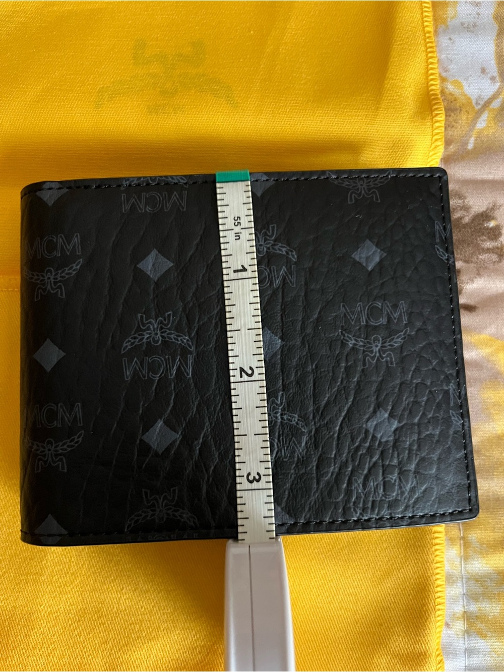 MCM Black Leather Bi-Fold wallet. ๐ฏ authentic - Picture 11 of 13